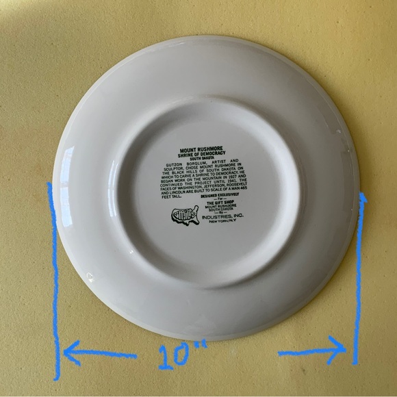 USA, BUNDLE BONANZA. MT. RUSHMORE ceramic plate. - Picture 4 of 5